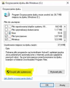 brak miejsca 3 mpi serwis